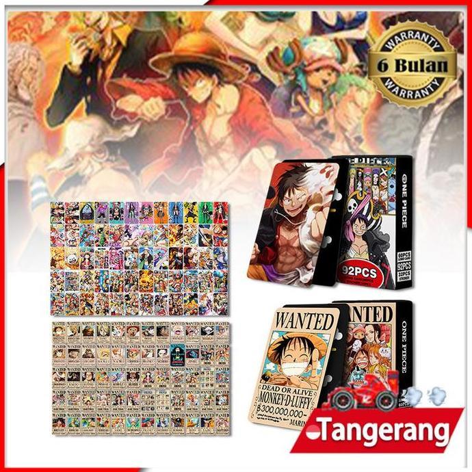 MRIKI 92pcs Lomo Card Anime One Piece / Kartu Foto Anime One Piece