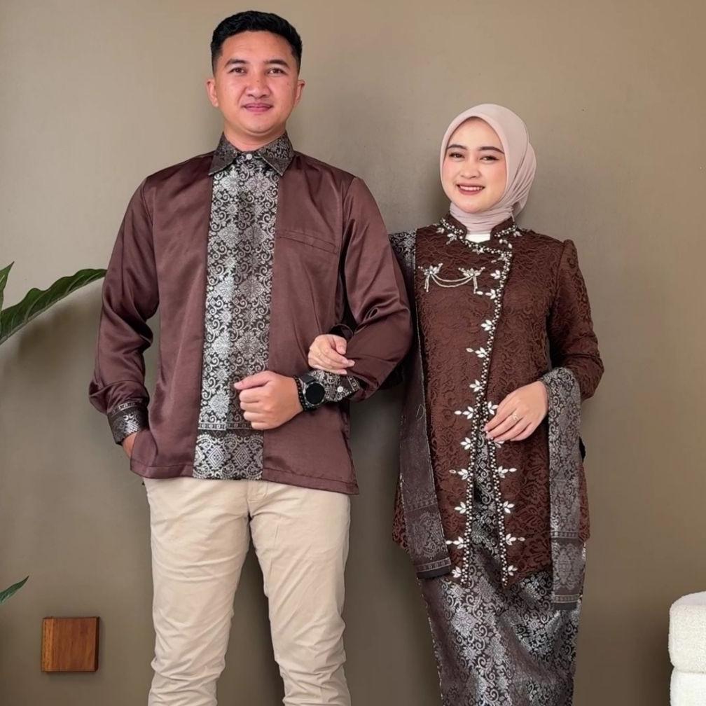 murah azkana batik - kebaya couple termurah kebaya janggan pasangan couple kebaya mahogany kebaya wi
