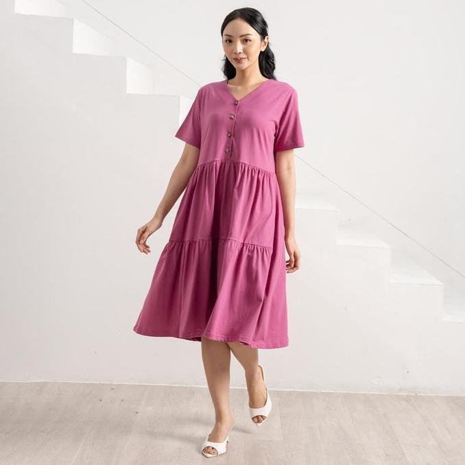 Kleid- Forever Sweet Daster Rampel Kayla Series Busui Cantik Katun Nyaman Wanita Dress Tidur Bumil P