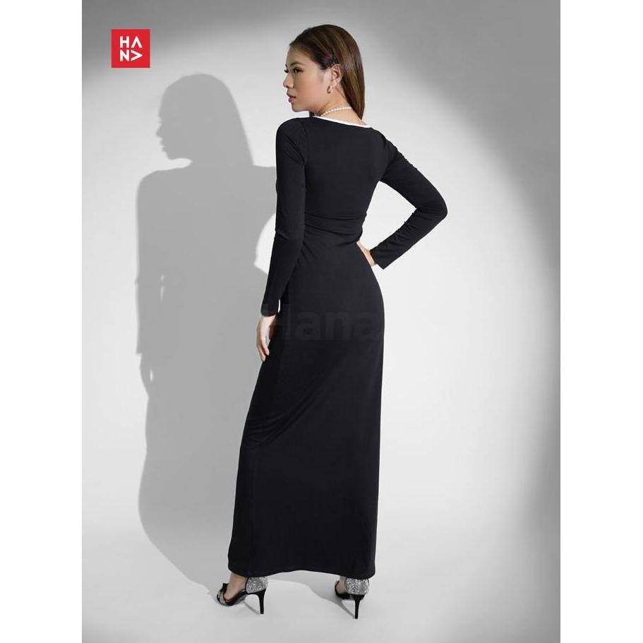 Kleid- Hana Fashion - Arishel Long Dress/Dress Panjang Wanita/Long Dress Casual/Dress Simple/ Dress 