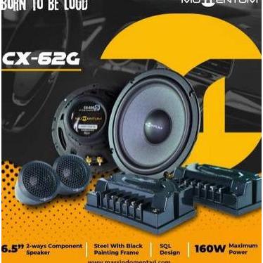 Bass Mantap Speaker Momentum Cx-62G Split 2 Way Component