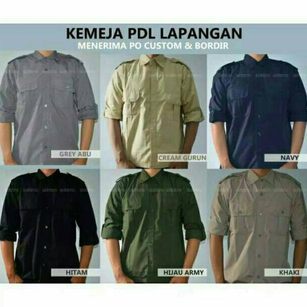 Bagus Cod Kemeja Pdl Lapangan Baju Kerja Outdoor Tactical Hiking Gunung Safety Lengan Panjang