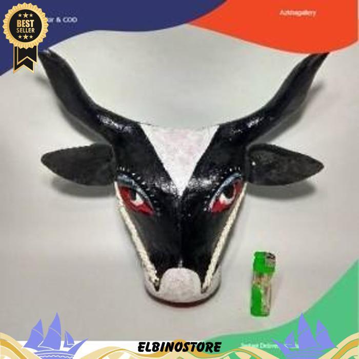 Barongan Bantengan - Mainan Anak Banteng Bantengan Kuda Lumping - Mainan Tradisional Bantengan