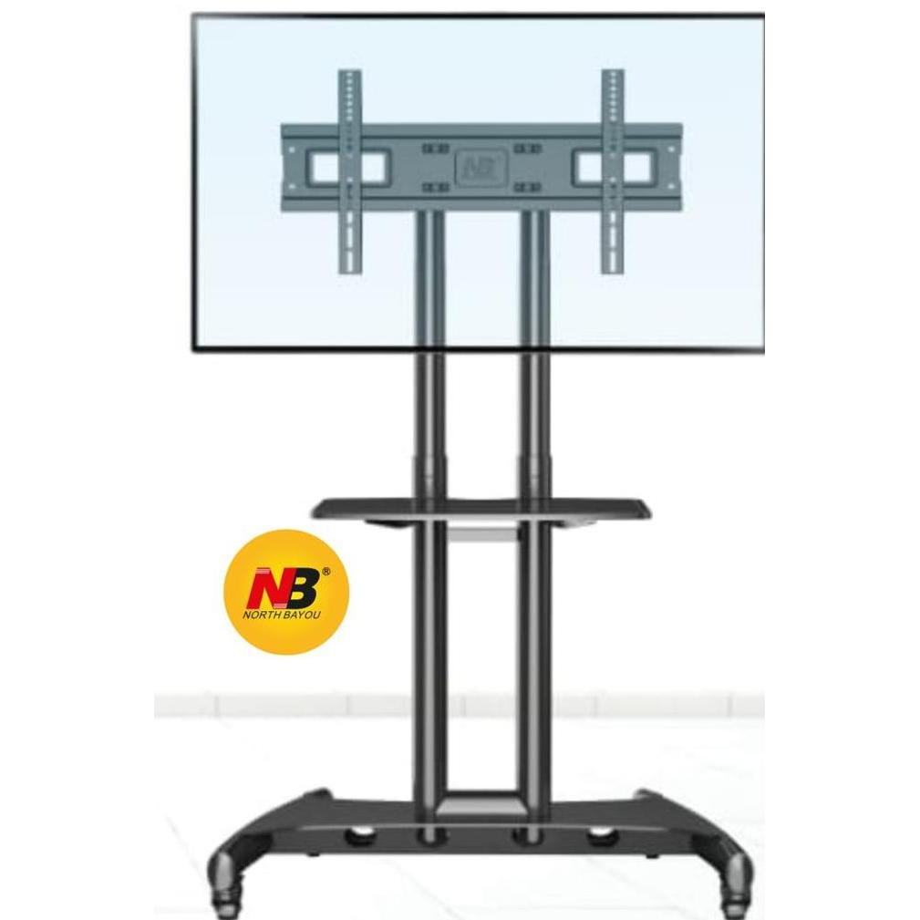 Zubehor- Nb Ava 150032-70 Bracket Tv Standing 32-75 Inc Hitam Dual Poles Vesa 200X200-600X400 Adjust