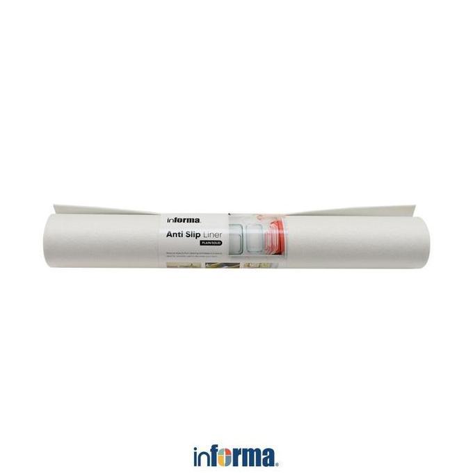 Informa 45X150 Cm Alas Antislip - Putih Pelapis Laci Alas Meja Tatakan Piring Matras Laci Pelindung 