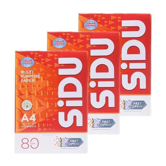 Packen- Kertas A4 Hvs Sidu 80Gram