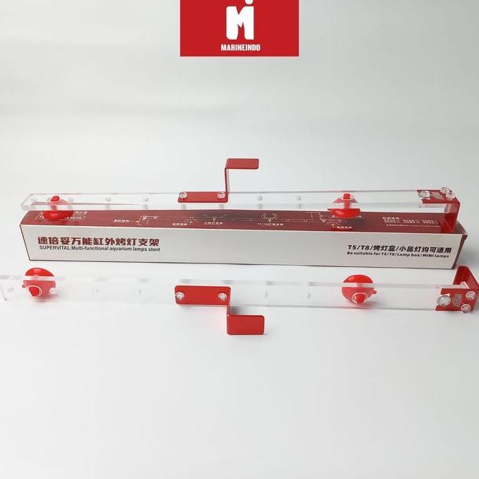 Promo Supervital Bracket/Breket Lampu Tanning Aquarium/T5/T8/Tanning View Acrylic