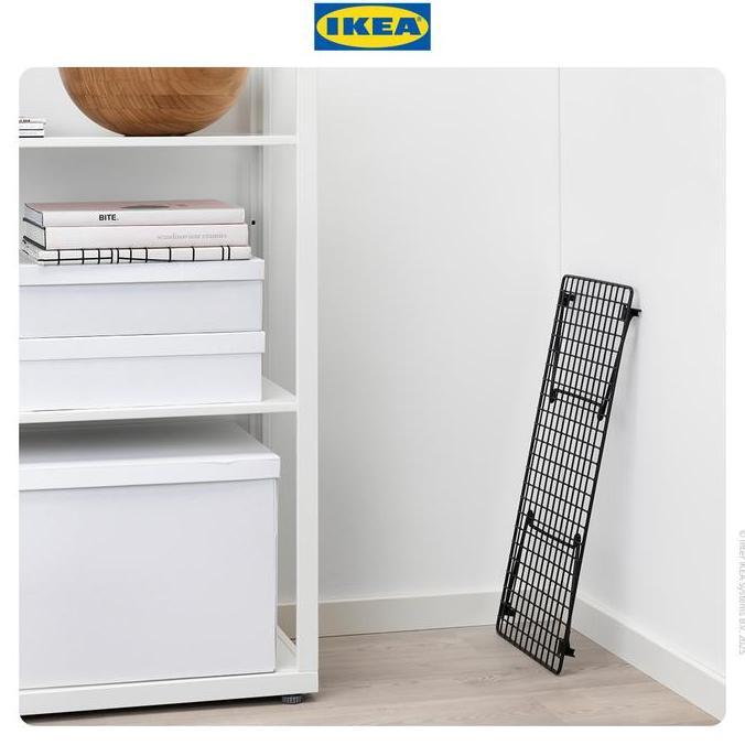 IKEA GREJIG Rak Sepatu Hitam Dapat Dilipat 58x27 cm