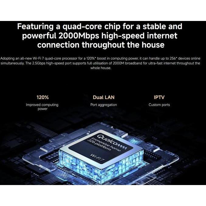 Murah Be3600 Pro Router Wireless Mesh Wifi 7 Wifi7 Wifi6 2.5 Gbps Dual Wan