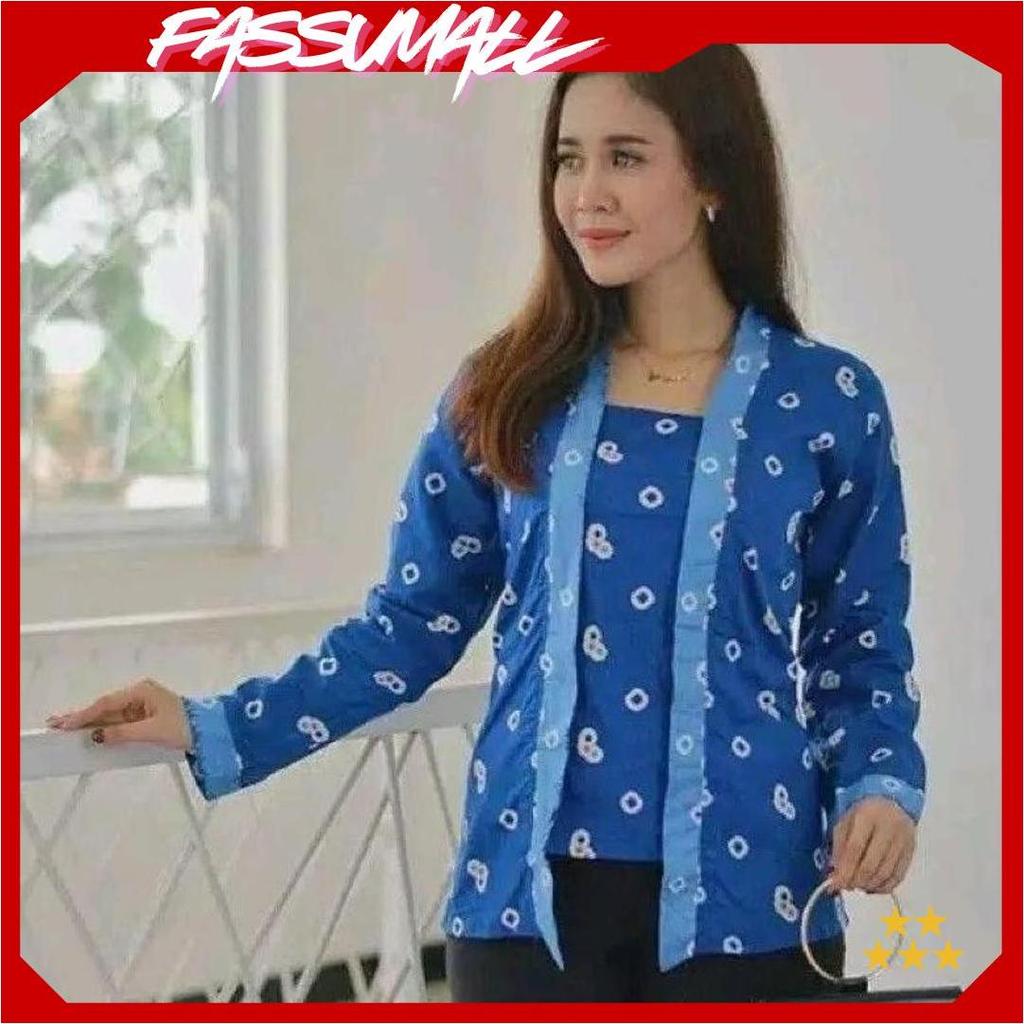 Batik Kebaya Kutubaru Jumputan Wanita Size Jumbo Solo GBM Promo