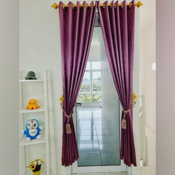 Flmy- Gorden Ruang Tamu - Hordeng Ruang Tamu Mewah - Korden Pintu Blackout Minimalis