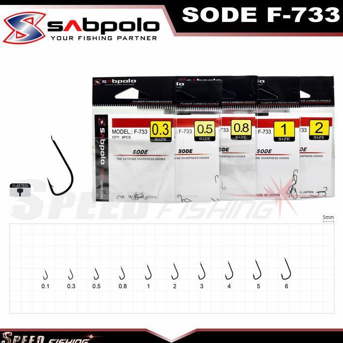 Hook Mata Kail Pancing Sabpolo Sode model F-733