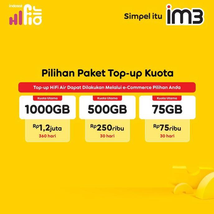 Promo Indosat Hifi Air  : Modem + Sim Card Im3