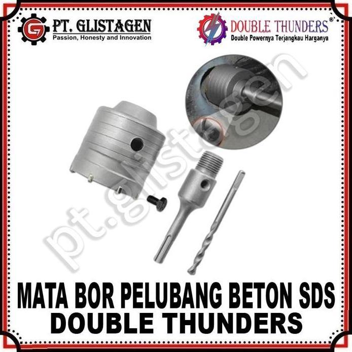 Double Thunders Hollow Core Drill SDS 150mm Mata Bor Beton Hole Saw Pelubang Tembok 150 mm