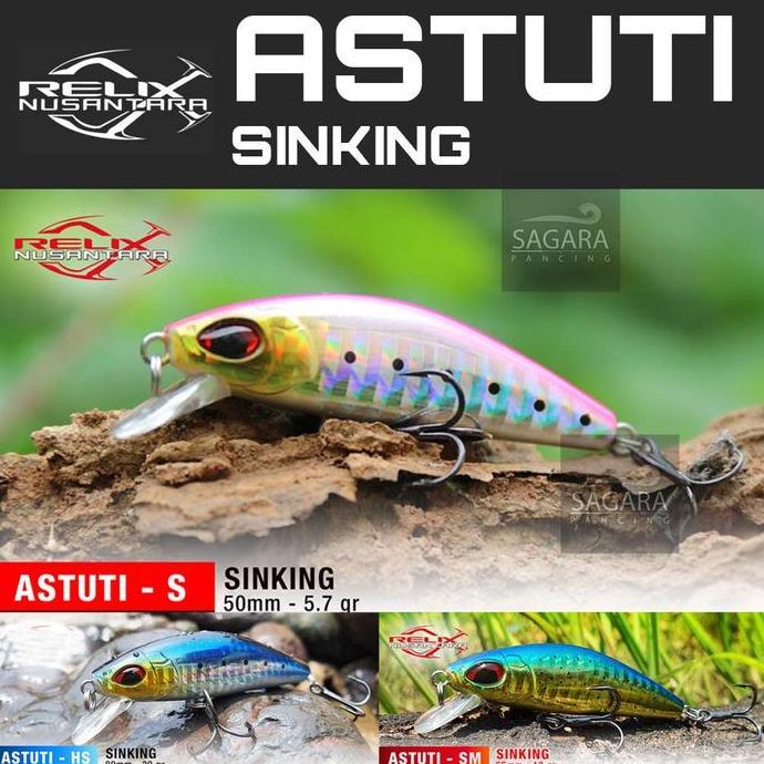 Umpan Pancing Minnow Astuti Minnow Relix Nusantara Lure Relix Sinking