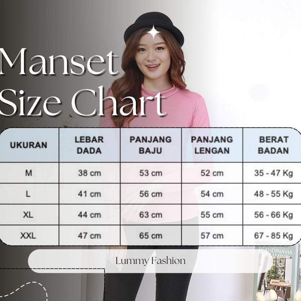 HOT Manset Kaos Kerah Tinggi / Inner / Manset Baju High Neck / Manset Hitam / Manset Putih