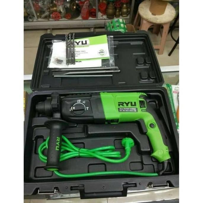 MESIN BOR RYU RRH 26 850 watt / BOR SDS PLUS RYU 26 MM / BOR 3 FUNGSI BOBOK