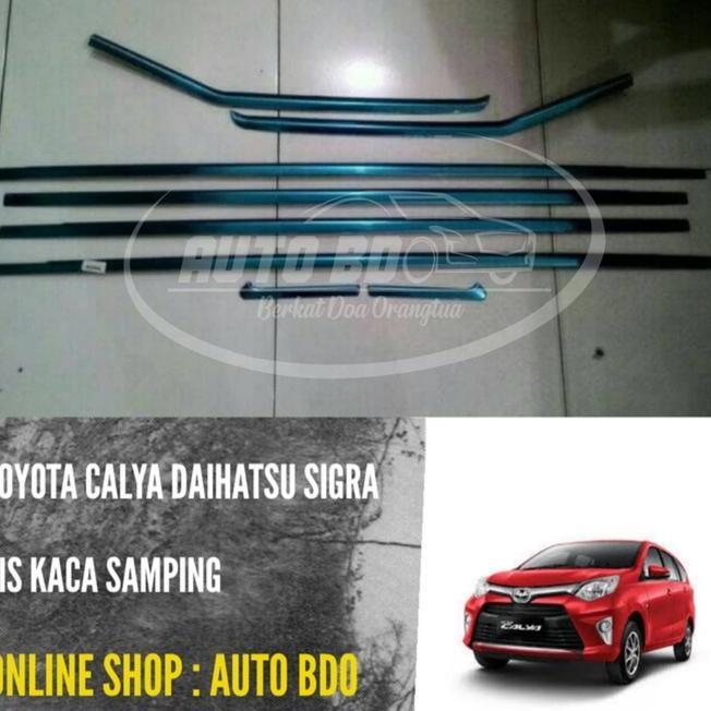 Lis Kaca Samping Kaca Calya Sigra Chrome Berkualitas