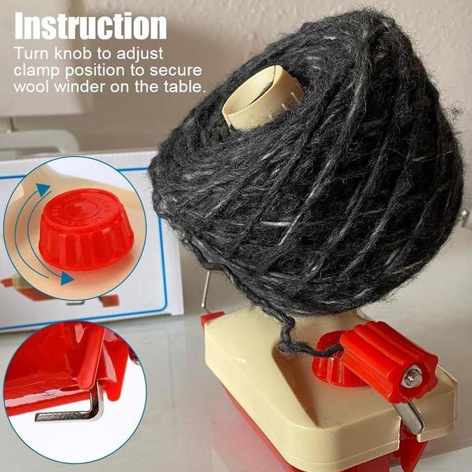 Alat Penggulung Benang Rajut Manual Wool Winder