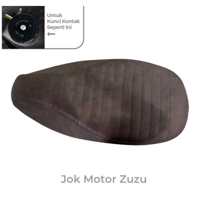 Jok Motor Coklat Zuzu/ Seat Zuzu