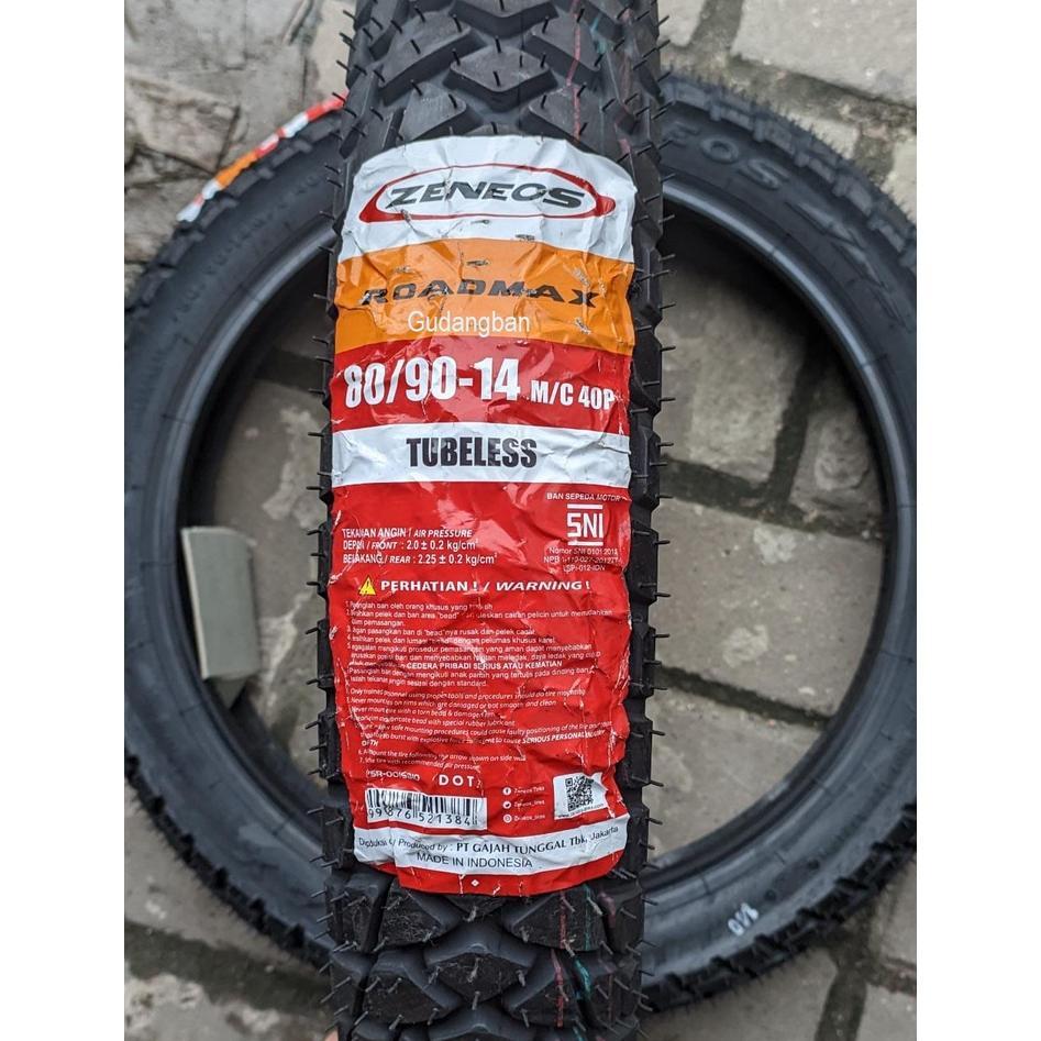 Zeneos Roadmax 80 / 90 - 14 Ban Motor Matic Tubeless Dual Purpose Semi Trail Mio Vario Beat Scoopy