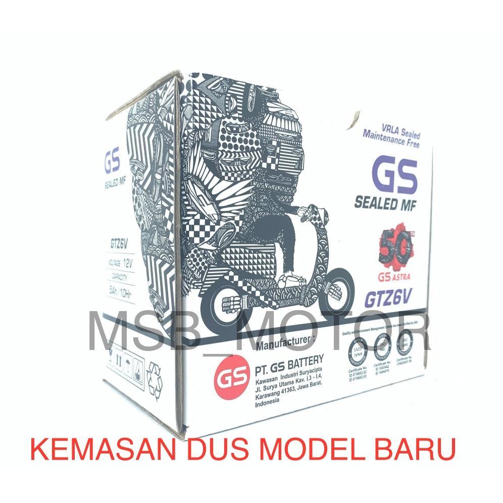 Accu / Aki GS ASTRA GTZ6V ORIGINAL VARIO 125 VARIO 150 CB150R