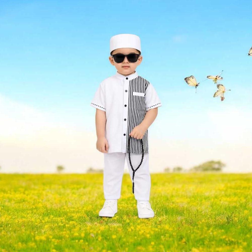 flash sale setelan koko anak laki laki 2 3 4 5 6 7 tahun baju muslim anak modern koko kurta anak