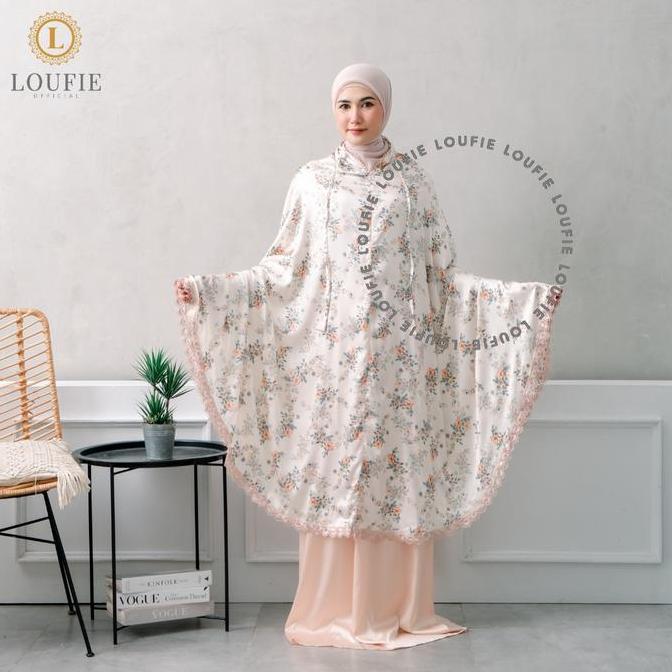 LOUFIE - Mukena Dewasa Silk Foil Premium Motif Maheera