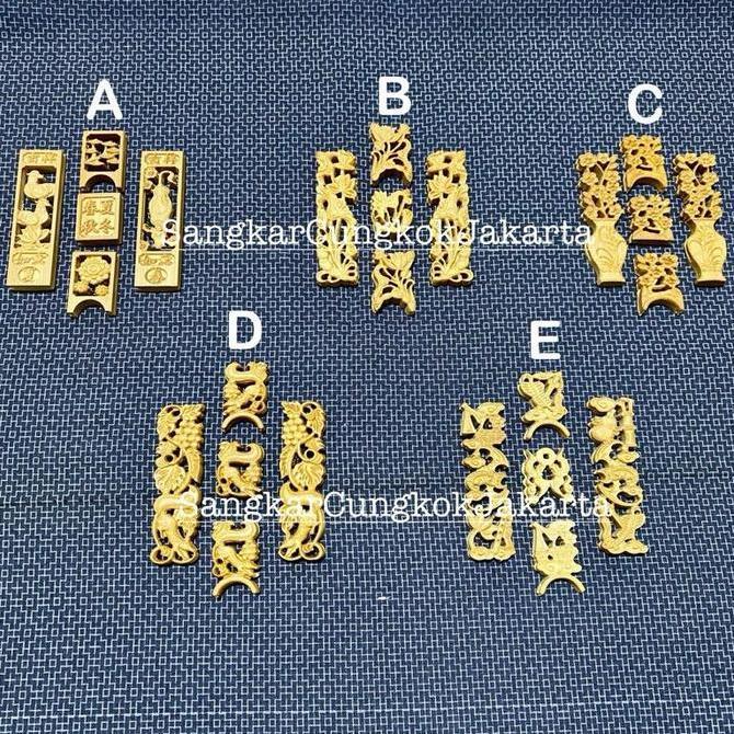 Aksesoris Pintu Sangkar Cungkok Peninggi Cepuk Stopper 1,7cm Murai Hwamei Bahan Bambu Ukir