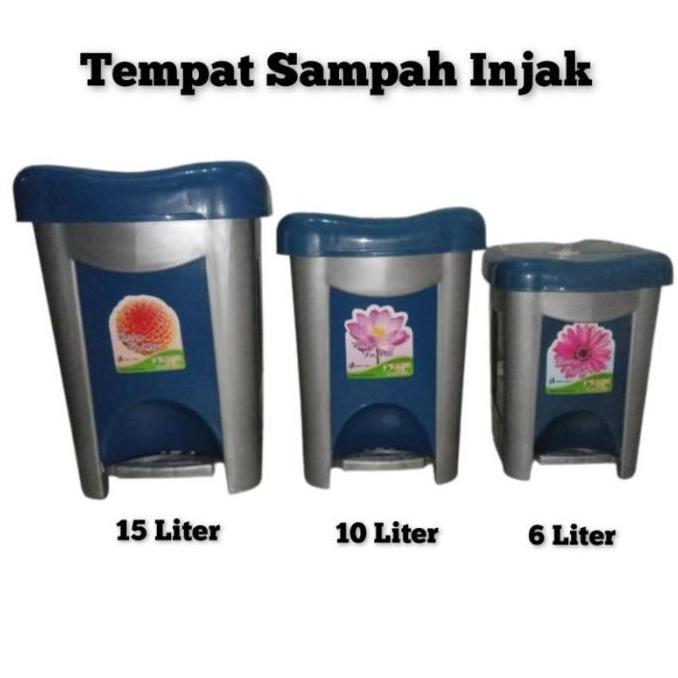 15 Liter Tempat Sampah Injak / Tong Sampah / Keranjang Sampah