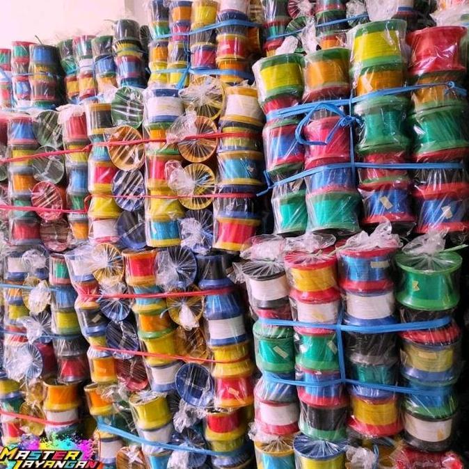 ISI 10PCS Gulungan Layangan - Bladu Layangan Plus Kenur - bladu layangan murah - promo bladu layanga