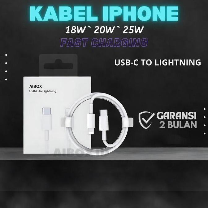 KABEL CHARGER IPHONE X XR XS XS MAX 11 PRO MAX USB-C TO LIGHTNING ORI