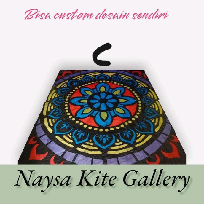 Sampul plastik layangan motif mandala