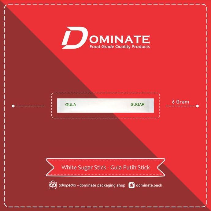 White sugar stick sachet gula putih stick 250pcs