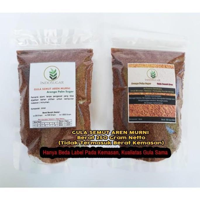 Gula Aren Organik - Gula Semut Aren Asli 250 Gram Netto
