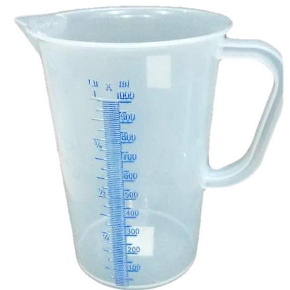 Gelas Takar Ukur Takaran Plastik 1 Liter (1000 Ml) Terlaris