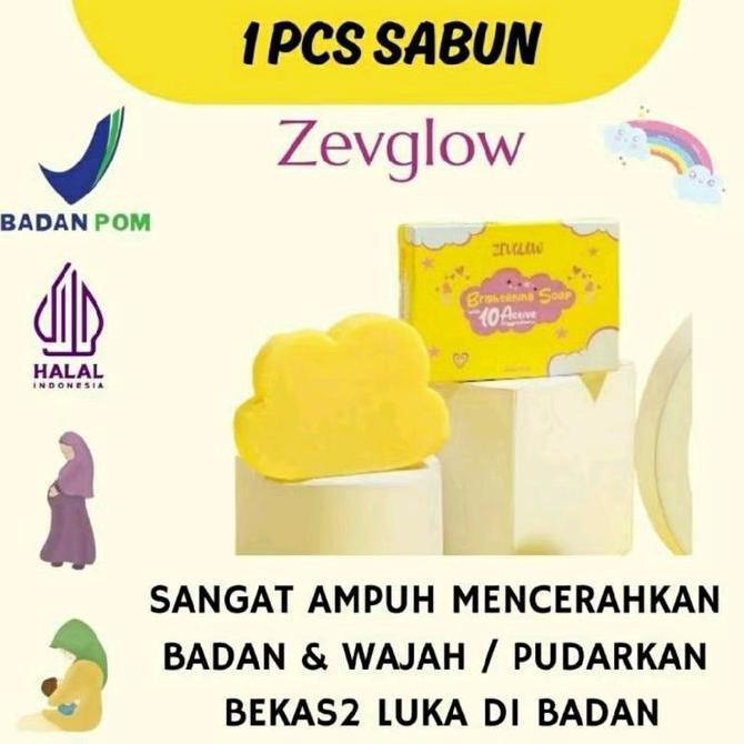 Occhio- Zevglow Whitening Soap_Sabun Pemutih Wajah Badan & Sabun Penghilang Bekas Luka