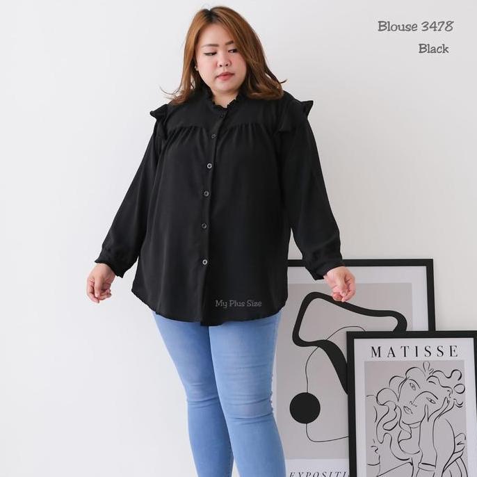 Uprelig- Blouse Crinkle Jumbo Wanita 3478, Ld 125, 130 & 145 Cm
