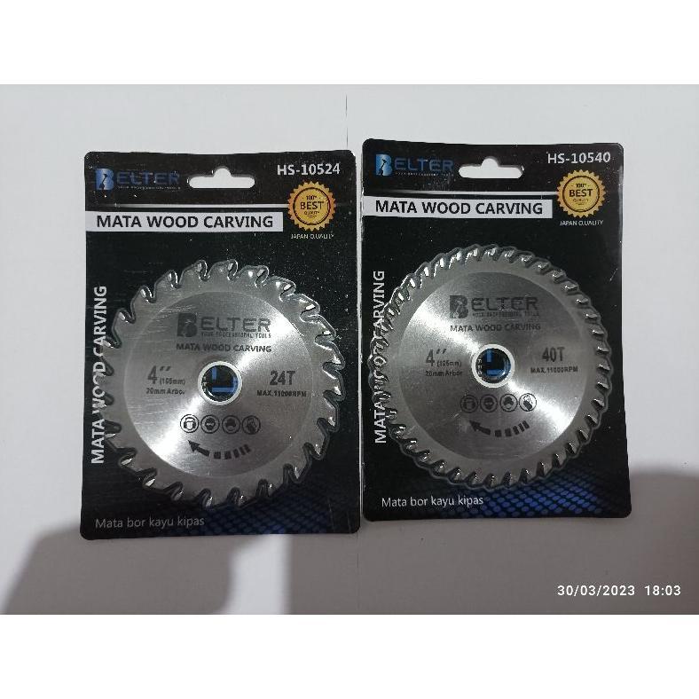 Paket 2pcs Mata gergaji Gerinda Bulat Belah dan potong kayu
