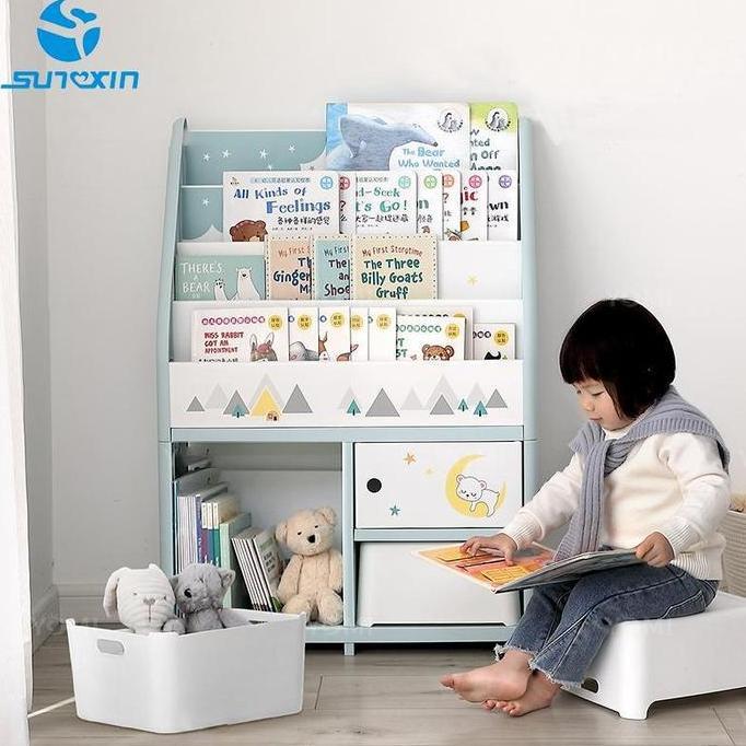 YOMI - Rak Buku Anak S82 / Rak Buku Serbaguna Tempat Penyimpanan Bookshelves4/5/6TINGKAT