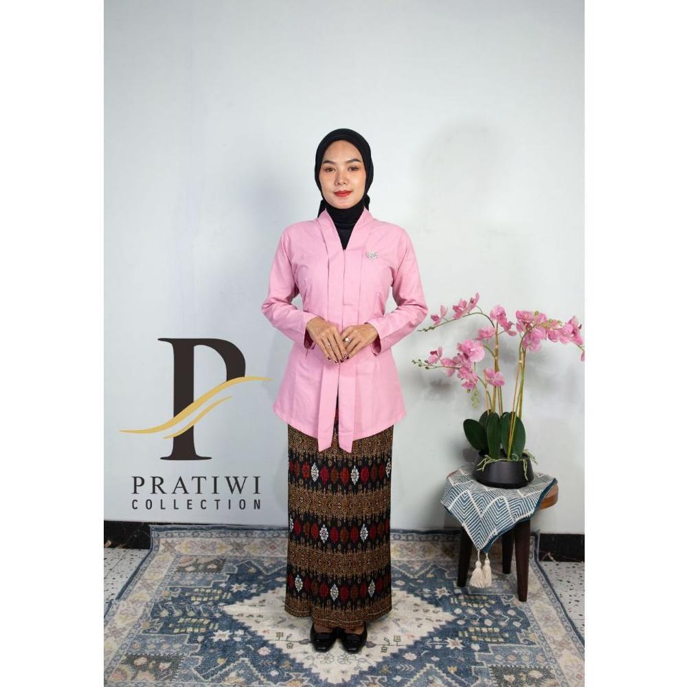 VELRYA KEBAYA KARTINI POLOS MODERN JUMBO LENGAN PANJANG KATUN MICRO SALE
