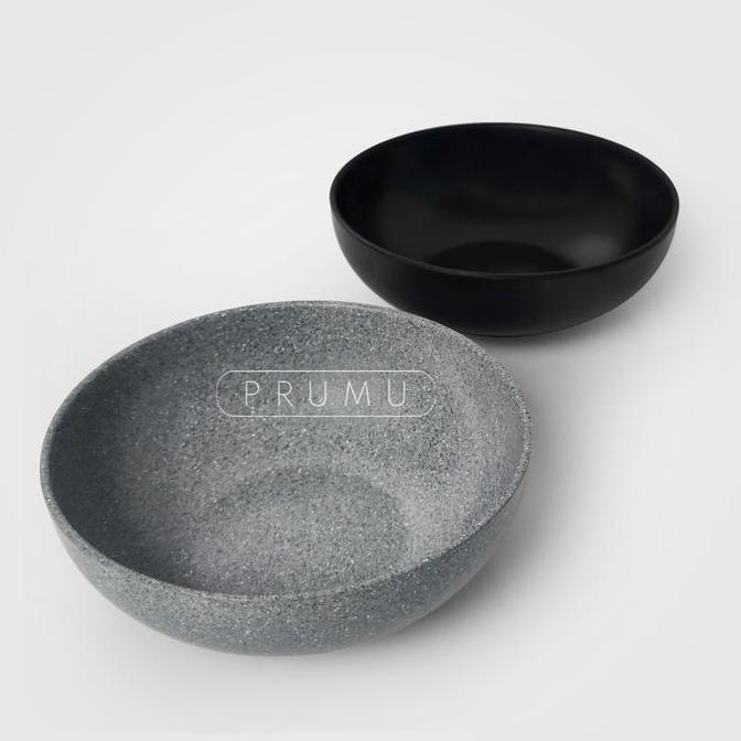 Taberu- Prumu Melamine Stone Mangkok Ceper 7 Inch - Golden Dragon W7107A