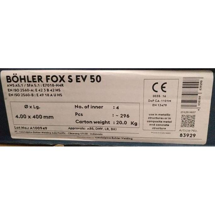 TERMURAH - KAWAT LAS BOHLER 7018 4MM