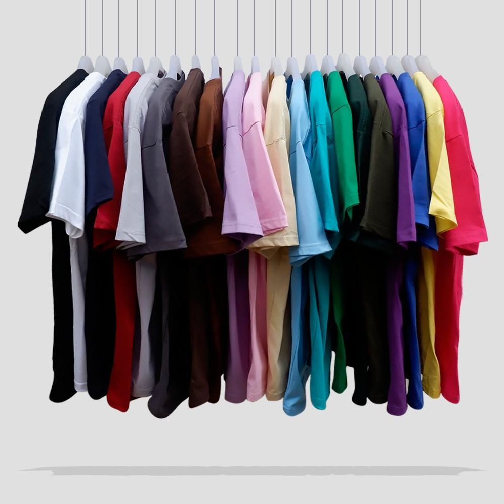 100% AMAN (bisa cod) KAOS POLOS LENGAN PENDEK UNISEX HARGA TERMURAH LANGSUNG DARI PABRIK BAHAN PREMI
