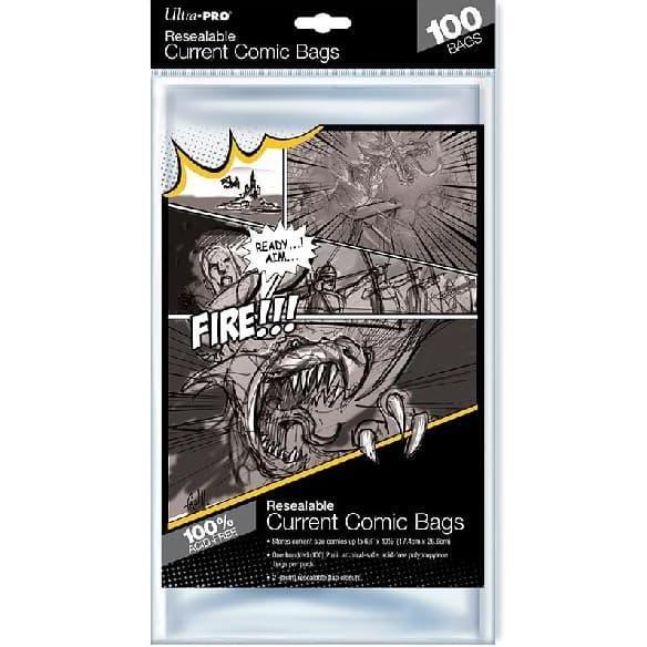 New Ultra Pro Current Size 6-7/8" X 10-1/2" Resealable Comic Bags 100pcs