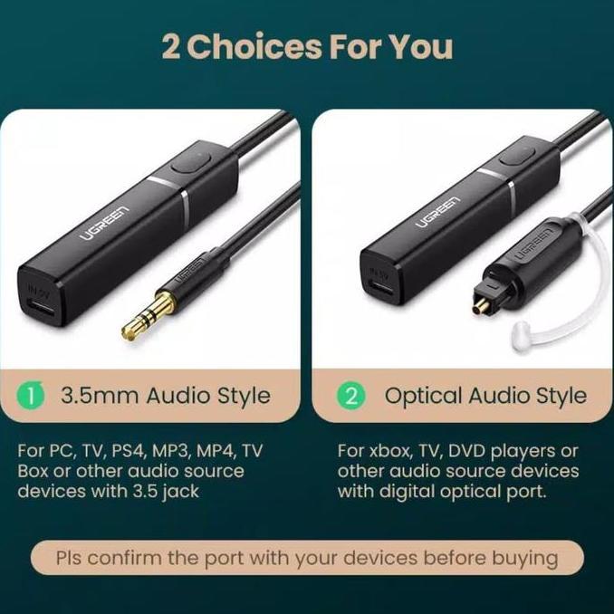 Rwd- Ugreen Transmitter Bluetooth 4.2 Aptx Ugreen Bluetooth 4.2 Transmiter