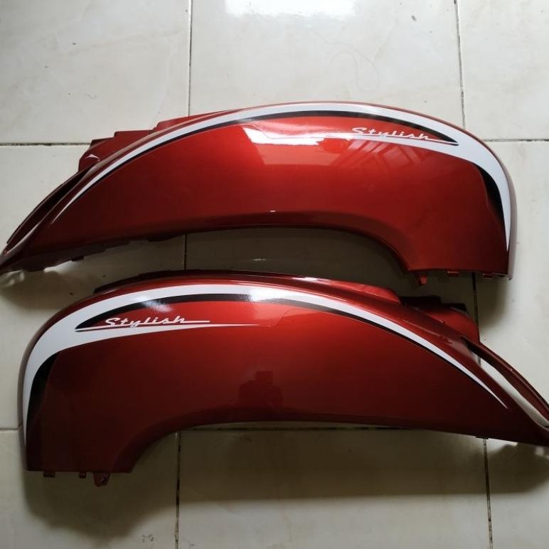 PROMO Cover body samping Scoopy fi 2013 merah maroon **
