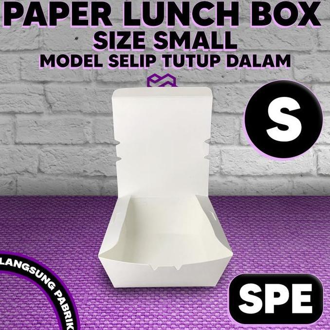LUNCH BOX UKURAN S - PAPER BOX SIZE S - KOTAK MAKAN KERTAS PREMIUM