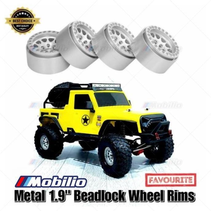 Velg Beadlock 1.9 Realistic Metal Rims RC 1/10 Crawler Axial Traxxas