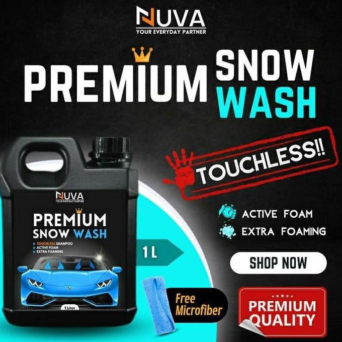 Tersedia Nuva - Touchless Snow Wash Premium Car Motorcycle Shampoo || Shampoo Mobil Dan Motor Touchl